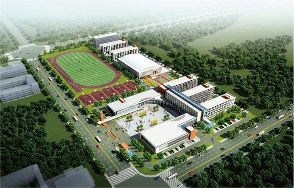 武汉市江夏区金口中学工程（总建筑面积8.7万平方米）